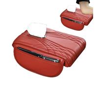 Housse D'Accoudoir Voiture Universelle - Central Coussin De Console | Protection Accoudoir Auto | Tapis En Cuir PU Avec Mousse À Mémoire De Forme Pour Un Confort De Conduite Optimal Et Poche De Range