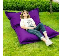 Housse de Pouf d'extérieur/de Maison (sans Rembourrage) Multicolore en Option Housse de canapé Paresseux, Douce, imperméable for dortoir Tatami siège au Sol(Dark Purple,120x150cm-cover)
