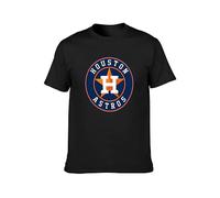 Houston Astros Team Contrast Unisex 100% Cotton Short-Sleeve T-Shirts Black L