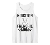 Houston Frenchie Mom Shirt French Bulldog Dog Coffee Lover Tank Top