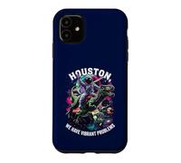 Houston I Have So Many Problems Astronaut Riding Dinosaur Case for iPhone 11