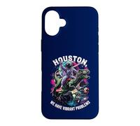 Houston I Have So Many Problems Astronaut Riding Dinosaur Case for iPhone 16 Plus