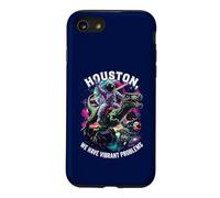 Houston I Have So Many Problems Astronaut Riding Dinosaur Case for iPhone SE (2020) / 7/8