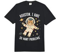 Houston I Have So Many Problems Cat Comfort Colors Adult Heavyweight T-Shirt