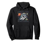 Houston I Have So Many Problems Funny Raccoon Astronaut Pullover Hoodie