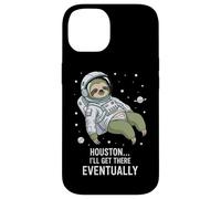 Houston I'll Get There Eventually Sloth Astronaut Case for iPhone 14
