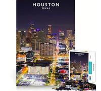 Houston Jigsaw Puzzle for Teenagers 1000 Pieces Strong Memory Calm Daily Joyful Challenge Xmas Gift (38x26cm)