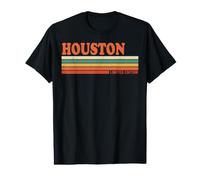 Houston Retro Personalized First Name Vintage Stripes Value Graphic T-Shirt