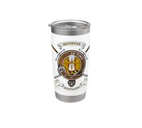 Houston Scottish Clan Badge Tartan & Swords Stainless Steel Insulated Tumbler