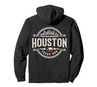 Houston Skyline City Travel Texas Palm Trees Pullover Hoodie