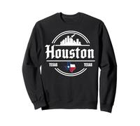 Houston Skyline City Travel Texas Palm Trees Sweatshirt