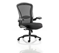 Dynamic Synchro Tilt Heavy Duty Chair Height Adjustable Arms Houston Black Seat Without Headrest High Back