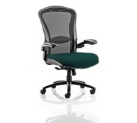 Dynamic Synchro Tilt Heavy Duty Chair Height Adjustable Arms Houston Black Back, Maringa Teal Seat Without Headrest High Back