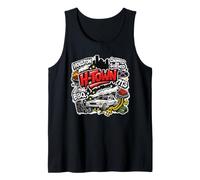 Houston Texas H Town 713 Graffiti Tank Top