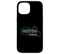 Houston Texas Souvenir Minimalist Line Art Spacecraft Case for iPhone 15