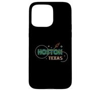 Houston Texas Souvenir Minimalist Line Art Spacecraft Case for iPhone 15 Pro Max