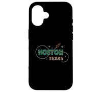 Houston Texas Souvenir Minimalist Line Art Spacecraft Case for iPhone 16