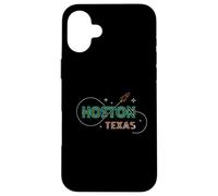 Houston Texas Souvenir Minimalist Line Art Spacecraft Case for iPhone 16 Plus