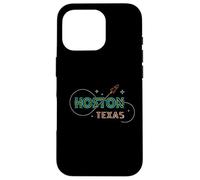 Houston Texas Souvenir Minimalist Line Art Spacecraft Case for iPhone 16 Pro