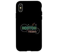 Houston Texas Souvenir Minimalist Line Art Spacecraft Case for iPhone X/XS