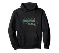 Houston Texas Souvenir Minimalist Line Art Spacecraft Pullover Hoodie