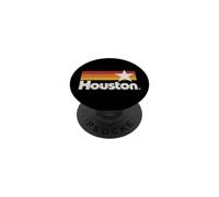 Houston Texas Vintage Houston Stripes Strong Old 70s 80s 90s PopSockets Adhesive PopGrip