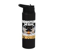 Houston We Have Smores Astronaut Campfire Space Stainless Steel Insulated Water Bottle