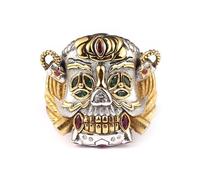 Housunzi Gothic Skull Ring The Expendables Lucky Rings Retro Personalized Jewellery Trendy Movie Souvenir Cocktail Party Loop Christmas Mens Gift Accessories