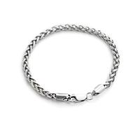 Housunzi Personalized Dragon Bone Bracelets 925 Sterling Silver Simple Braided Bracelet for mens, Novelty womens Jewellery Birthday Gifts, 18/19/20 cm,20cm