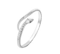 Housunzi S999 Pure Silver Women's Snake Bangle Bracelets Vintage Open Arm Cuff Snake Shaped Bracelet Adjustable Serpent Wrap Silver Bangles for Women Girls Jewelry Gifts