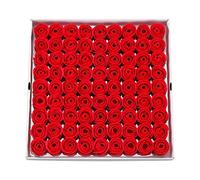 HOUSWEETY 81Pcs Bath Soap Rose Flower, Floral Scented Rose Petal Bouquet