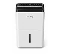 Houszy 12L/Day Compressor Dehumidifier, Portable Home Moisture Remover with Continuous Drain Hose, Digital Humidity Display, 24H Timer, 3 Modes, Filter, Quiet Operation, for Laundry Drying
