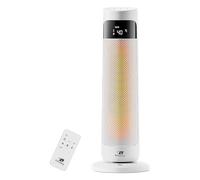 Houszy 2000W PTC Ceramic Tower Heater, Oscillating Fan Heater with Thermostat 15-40°C, 24H Timer, Remote Control, Touchscreen LED Display, 3 Modes (Fan/Low/High), Tip-Over & Overheat Protection