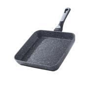 HOUSZY Non-Stick Induction Cookware: Granite Coated Pot & Pans Cookware Set, Frying Pan, Grill Pan (26 CM Grill Pan)
