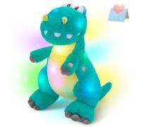 Houwsbaby Brand LED Glowing Night Light Dinosaur Stuffed Animal Soft Plush Toy Hugging Gift for Kids Boys Girls Decoration Holiday Christmas,12.5inch (Green)