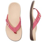 HOUXIANDOU Sabine Orthopedic Summer Sandals,Sabine Orthopedic Sandals,Women's Flip Flops,With Arch Support Non-Slip Thong Sandals (Red,43)
