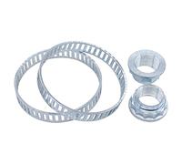 HouYeen 2 Set Rear ABS Ring and Drive Shaft Hub Nut for B-MW 1 3 5 Z4 Series E34 E36 E46 E81 E82 E85 E86 E87 E88 E90 E91 E92 F30 F31