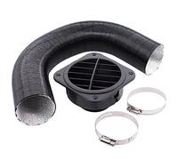 HouYeen 60mm Diesel Heater Duct Pipe Warm Air Vent Outlet Car Air Ducting Hose for Webasto Eberspacher Black