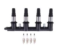 HouYeen Ignition Coil and Spark Plug Pack for Astra H J Insignia A Zafira C Corsa E 1.6 1.8 Aveo Cruze Trax