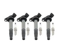 HouYeen Ignition Coil Packs and Spark Plugs for To-yota Auris Avensis Chr Corolla Matrix Prius Rav4 Verso Yaris Le-xus CT 200h 1.6 1.8 2.0 Petrol 2006-Onwards