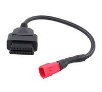 HouYeen OBD2 6 Pin to 16 Pin Socket Plug Diagnostic Scanner Adaptor Cable for Honda Piaggio Motorbikes for Suzuki GSX-R 1000 125 Motorcycle