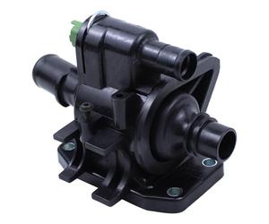 HouYeen Thermostat Housing with Sensor for Cit-roen C1 C2 C3 mk1 Nemo Xsara For-d Fiesta mk5 mk6 Fusion Maz-da 2 Peu-geot 1007 107 206 207 307 Bipper Tepee Toyo-ta Aygo 1.4 HDI TDCI 2001-Onwards