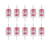 HouYeen Universal Car Diesel Large Inline Fuel Filter for 6mm 8mm Pipe Hose Motorbike Pack of 10