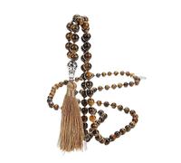 Hovaete 108 Mala Prayer Beads Necklace Natural Stones Meditation Yoga Jewery 108 Hand Knotted Japa Mala Beaded Long Tassel Necklace with Tree of Life Pendant for Men and Women, suit, Stone, No