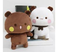 HOVCEH 2Pcs Bubu Dudu Stuffed Animal, Teddy Bear Plush Toy, Bear Cuddly Toy, Kawaii Soft Plush Pillow, Cartoon Plush Toy, Plush Animal Toys, Birthday Christmas Party Gifts for Girls Boys, 22cm