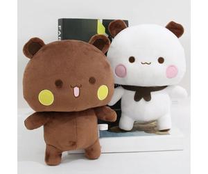 HOVCEH 2Pcs Bubu Dudu Stuffed Animal, Teddy Bear Plush Toy, Bear Cuddly Toy, Kawaii Soft Plush Pillow, Cartoon Plush Toy, Plush Animal Toys, Birthday Christmas Party Gifts for Girls Boys, 22cm