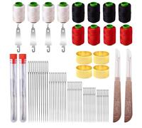 HOVCEH 74Pcs Sewing Tool Set, Needle and Thread Kit, Sewing Kits for Adults UK Contains 50 Steel Needles, Needles Thread Hand Repair Tools for Beginners, Portable Sewing Accessories for Easy Handling