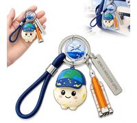HOVCEH Artemis 2 Key Pendants, Rise Artemis II Keychain, Space Rocket, Astronaut Pendant for Backpack