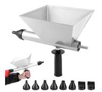 HOVCEH Electric Mortar Pointing Grout Gun, Mortar Gun for Pointing Drill, Cement Grouting Machine, Pointing Grouting Machine with 8 Removable Nozzles, Cement Gun for Pointing, Bricks Wall Decoration