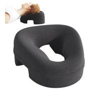 HOVCEH Face Down Pillow, U-Shaped Massage Face Pillow, 26 * 13 * 6cm Headrest Facial Cushion, Memory Foam, Face Cushion for Massage Table for Spa, Salons Massage (Gray)
